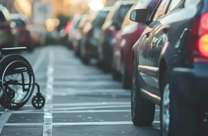 What is the parking ratio for disabled people